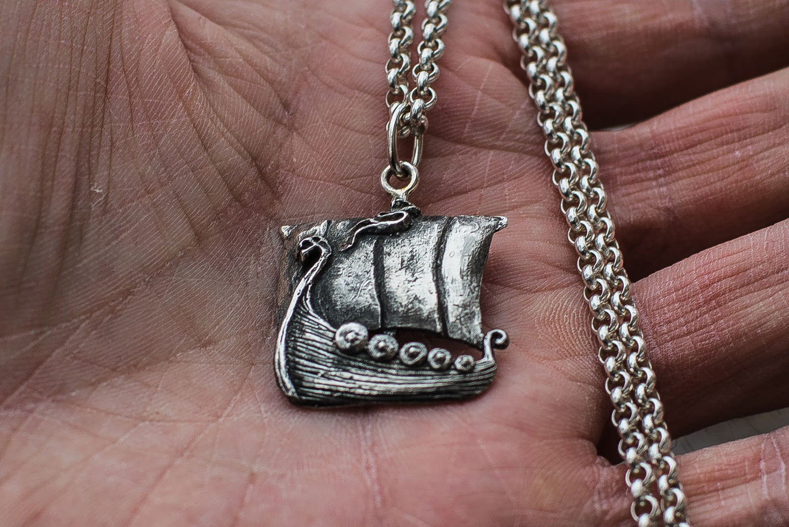 Pendentif Navire — Argent 925