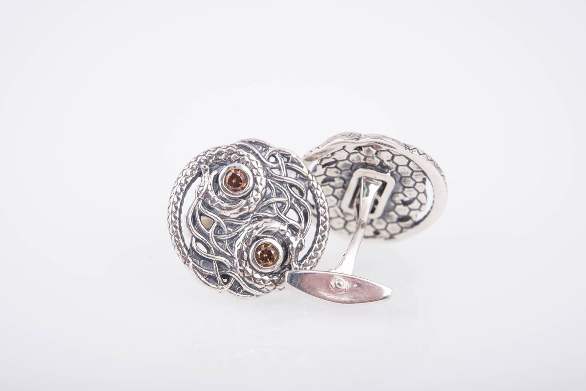Boutons de manchette Viking Aslaug — Argent 925