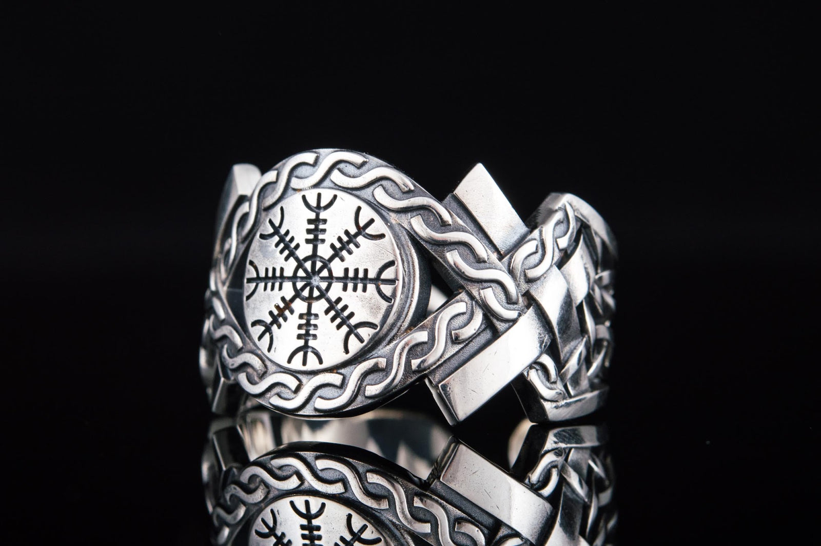 Bague Chevalière Viking Bjorn — Argent 925