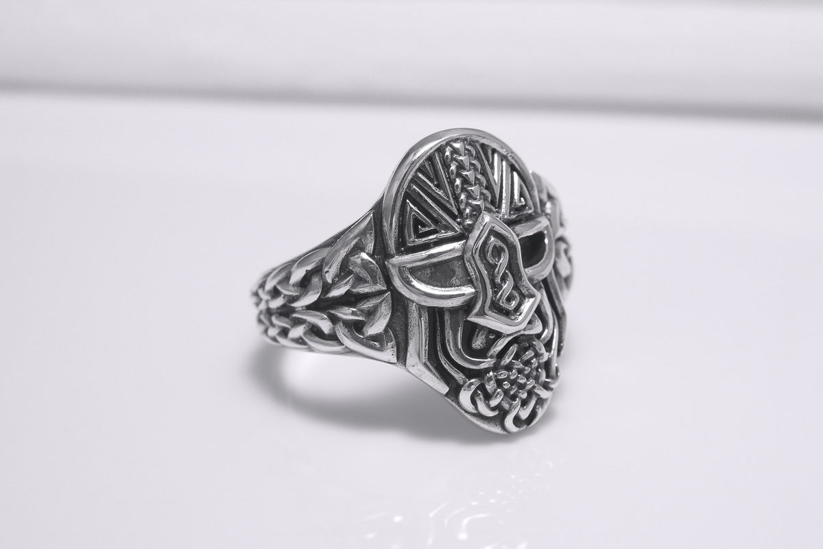 Bague Odin et Masque — Argent 925