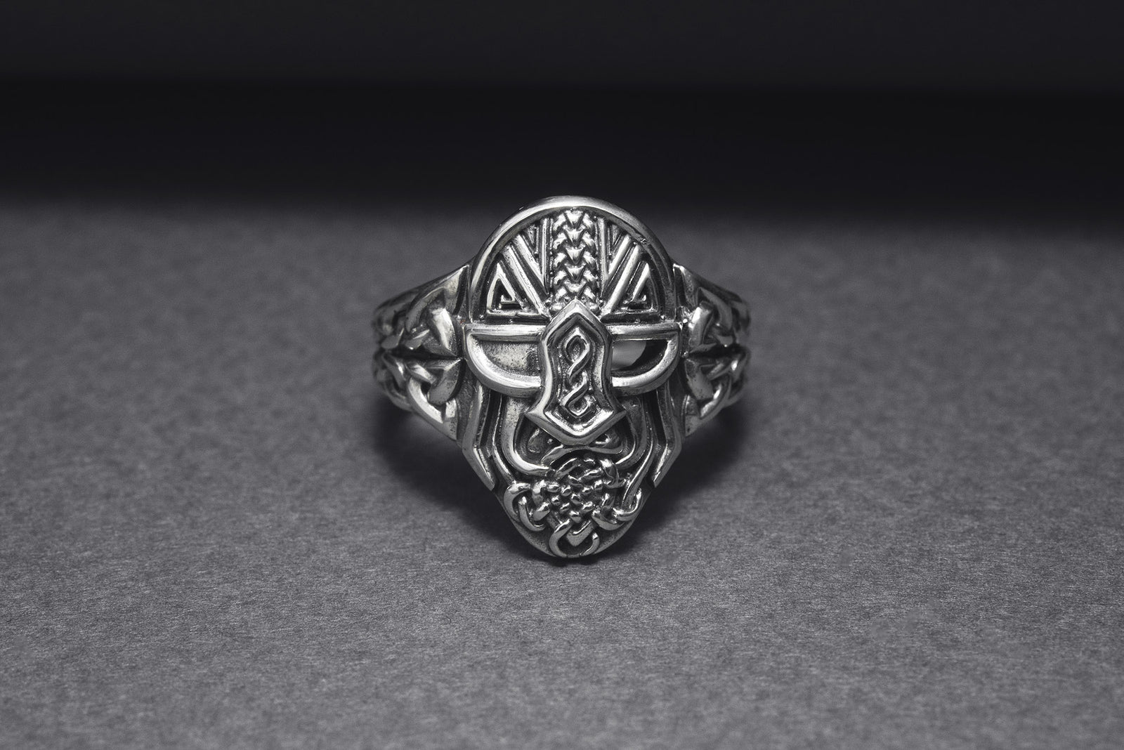 Bague Odin et Masque — Argent 925