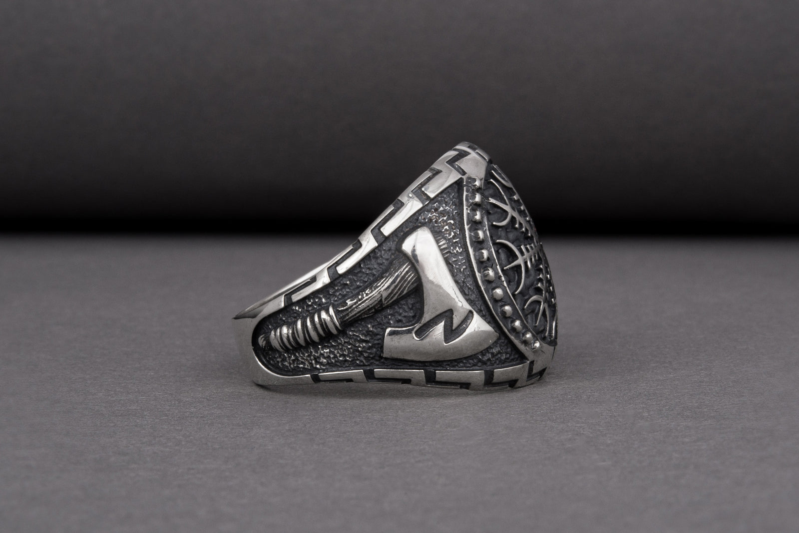 Bague Brutal et Aegishjalmur — Argent 925
