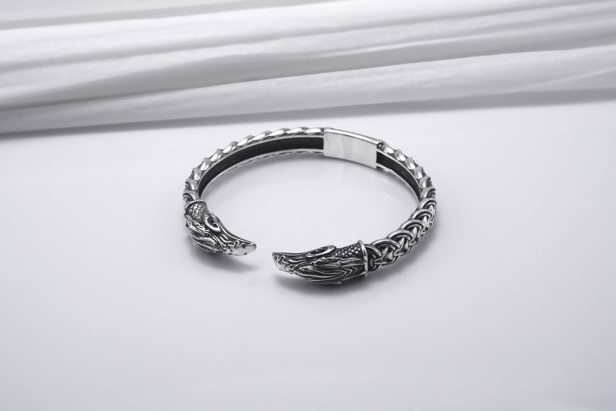 Bracelet Corbeaux et Ornement — Argent 925