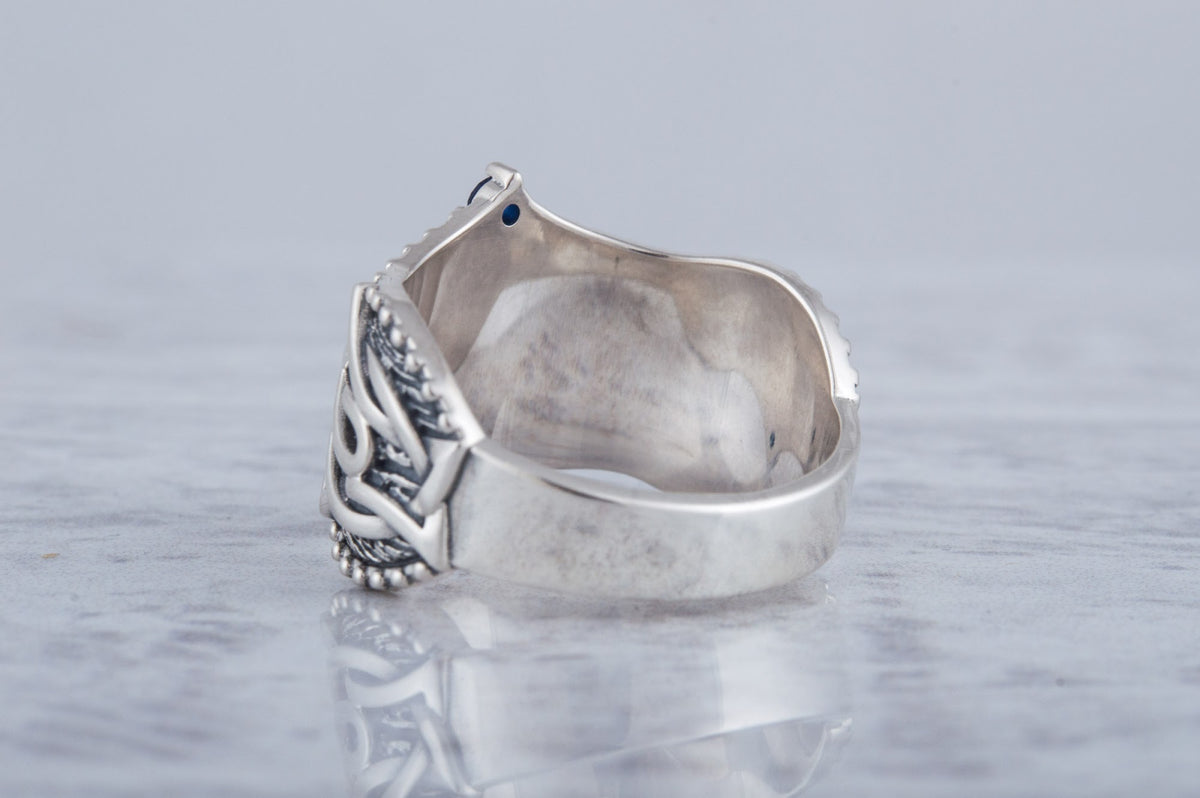 Bague Aegishjalmur et Ornement Floki — Argent 925
