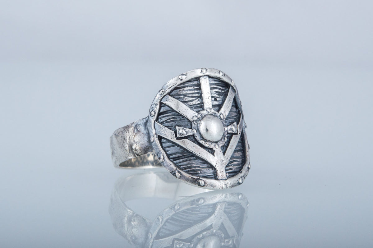 Bague Bouclier — Argent 925
