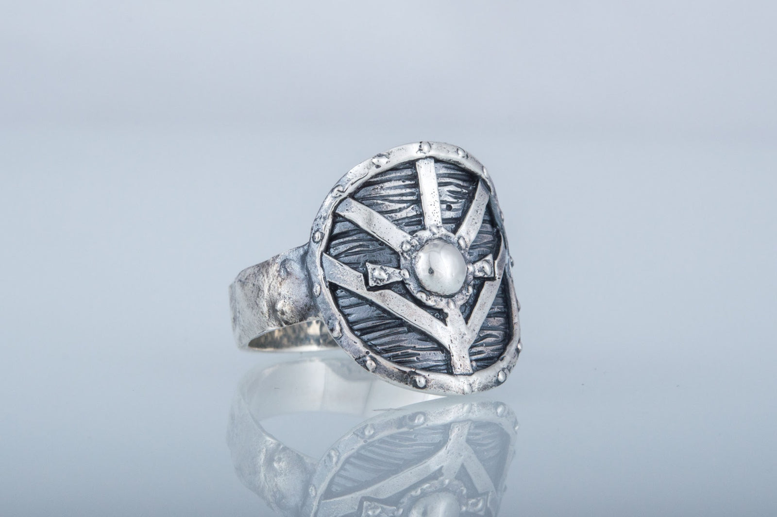 Bague Bouclier — Argent 925