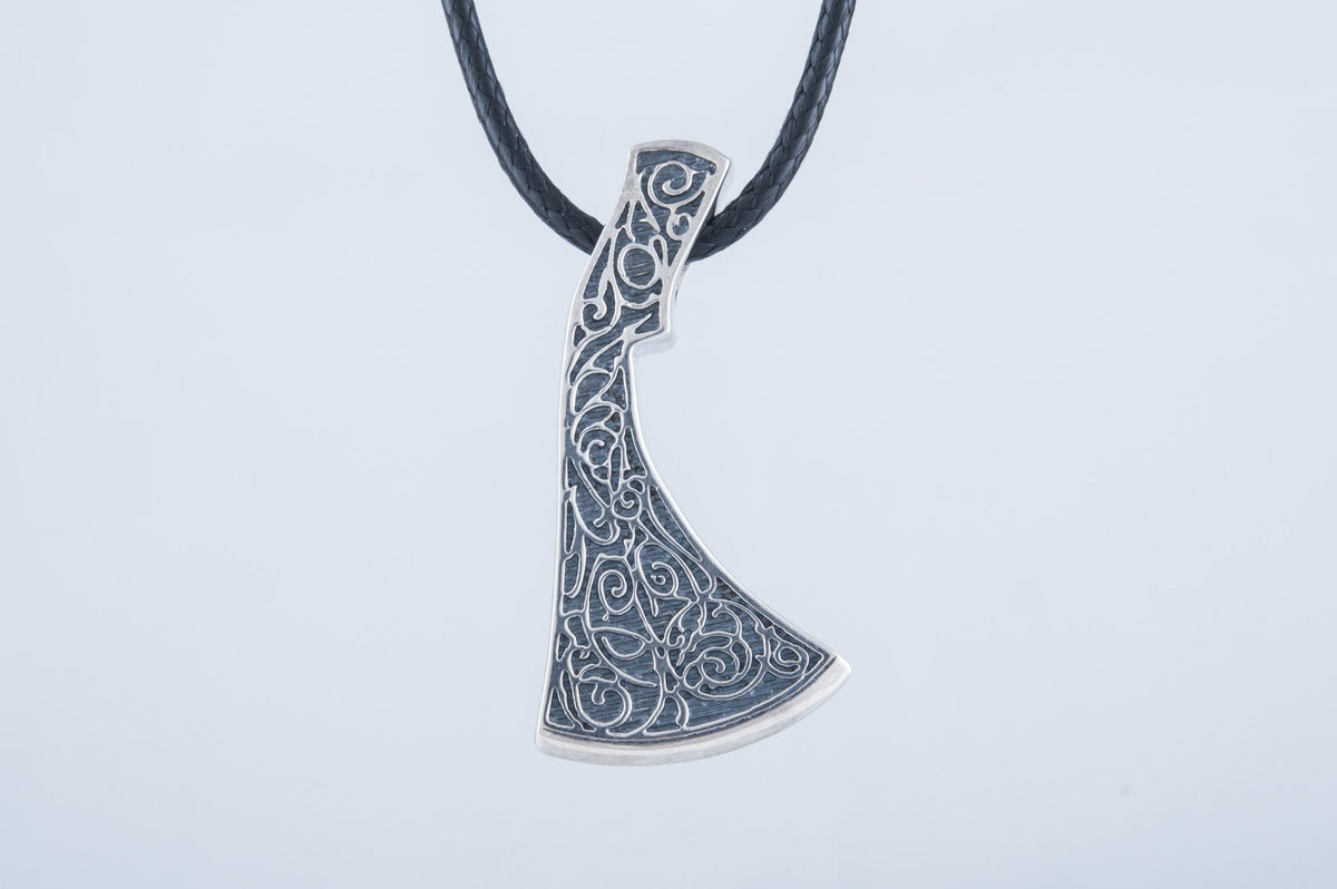 Pendentif Hache et Ornement Mokosh — Argent 925