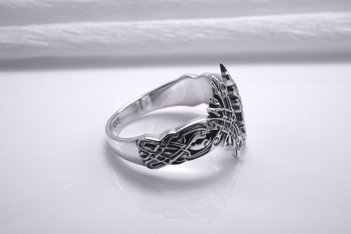 Bague Symboles Vikings Sigurd — Argent 925