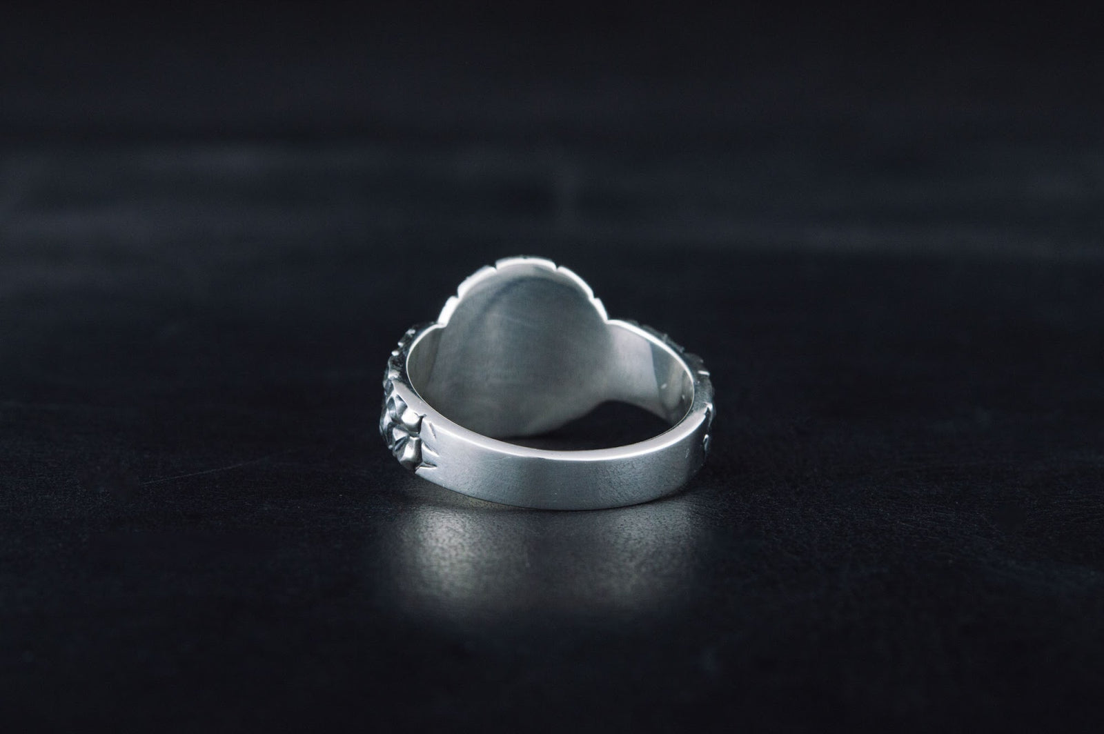 Bague Bouclier et Arbre — Argent 925