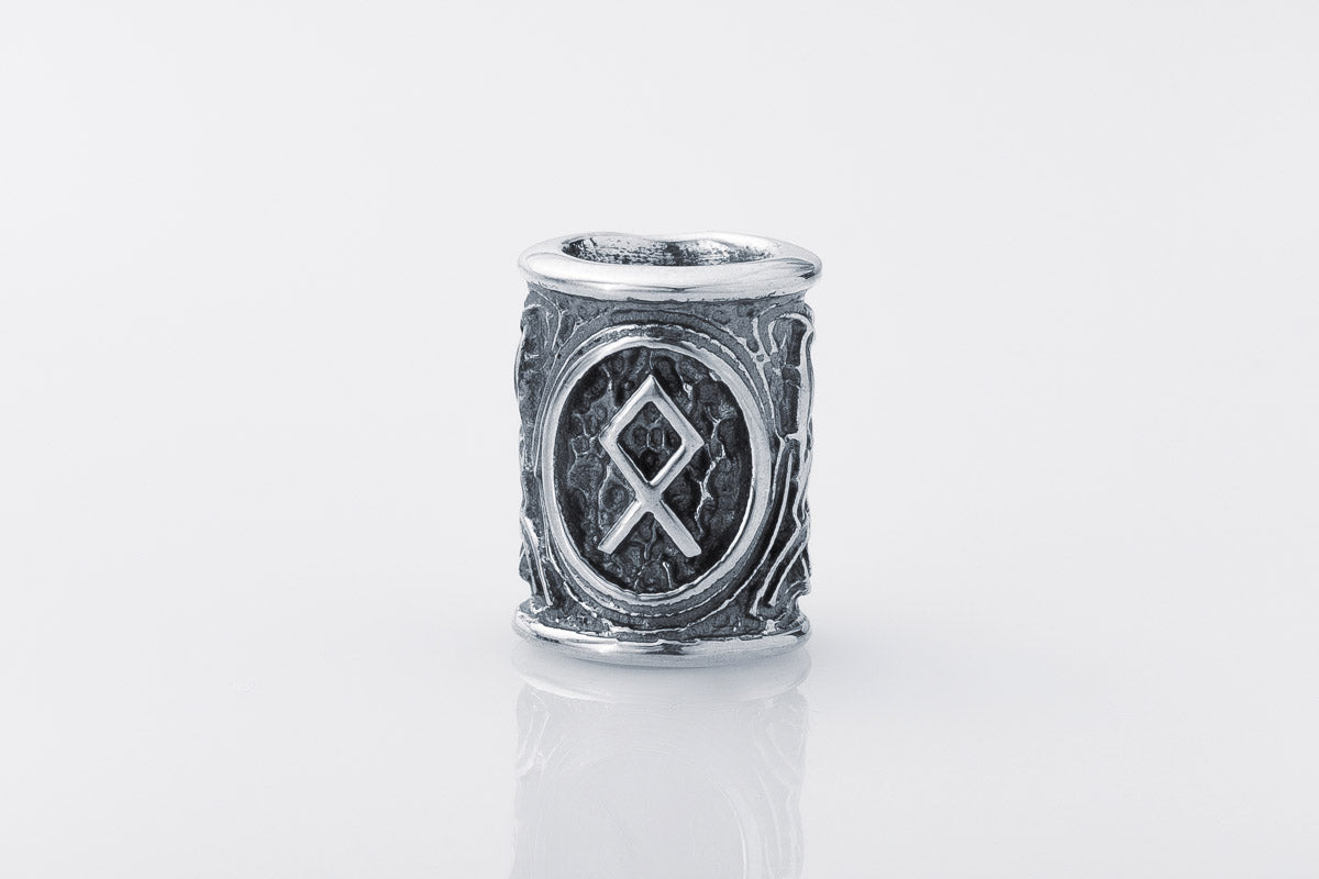 Perle de Barbe Rune Othala — Argent 925