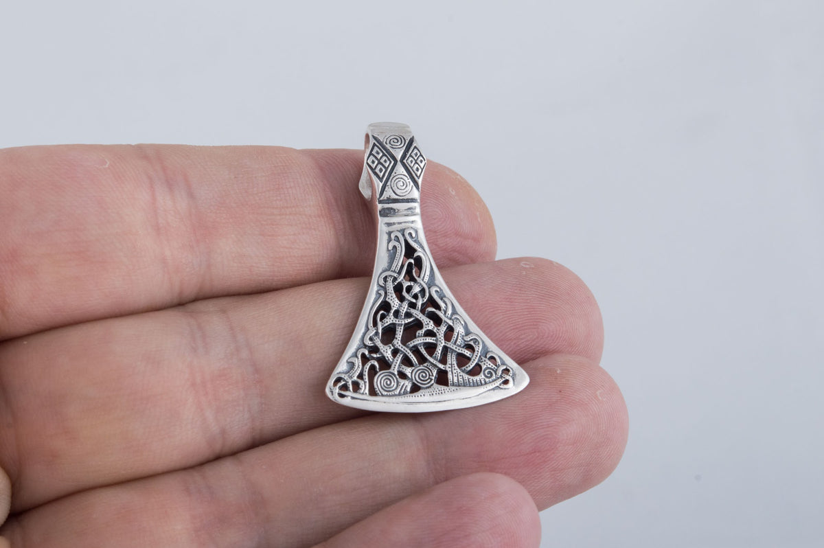 Pendentif Hache et Style Mammen — Argent 925