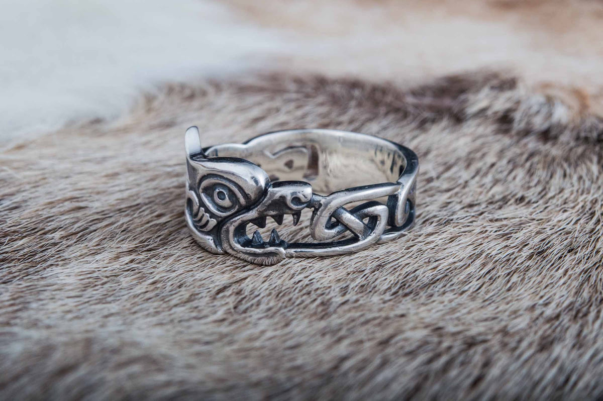 Bague Fenrir et Ornement — Argent 925