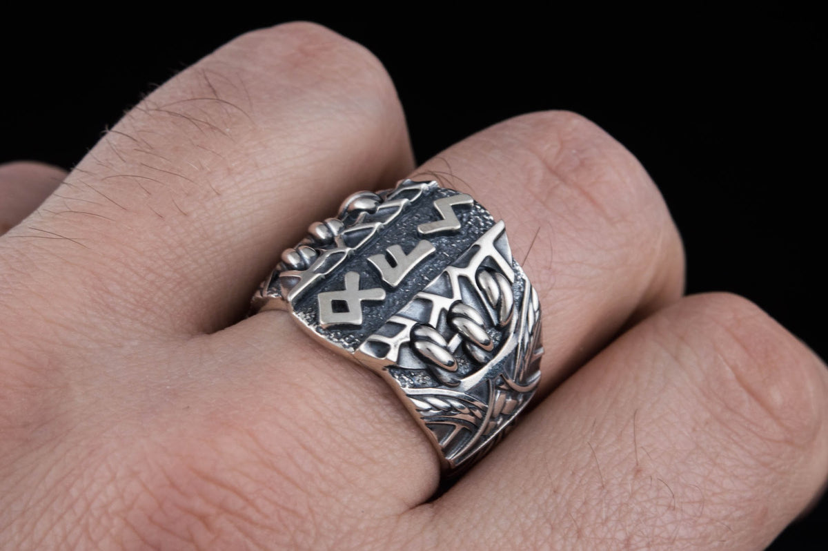 Bague Runique Massive — Argent 925