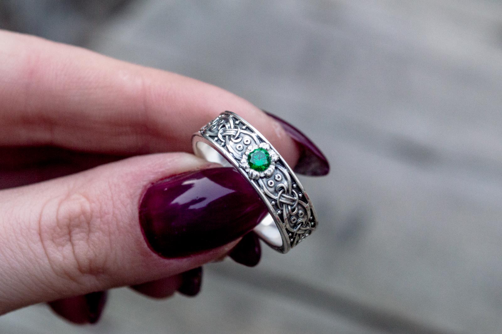 Bague Anneau Viking Leif — Argent 925