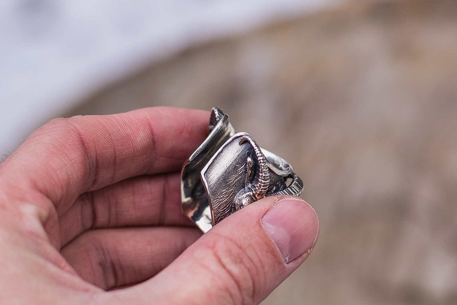 Bague Massive Thor — Argent 925