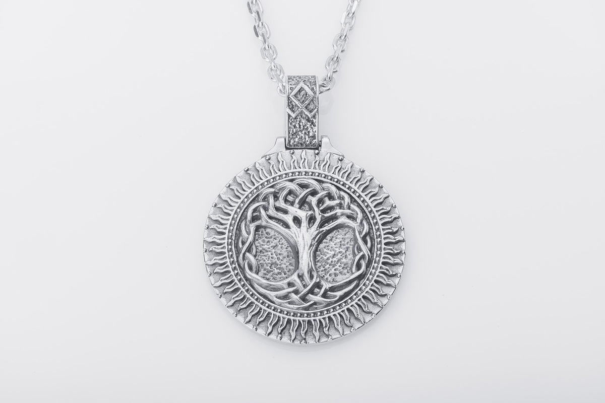 Pendentif Yggdrasil Grand Modèle — Argent 925