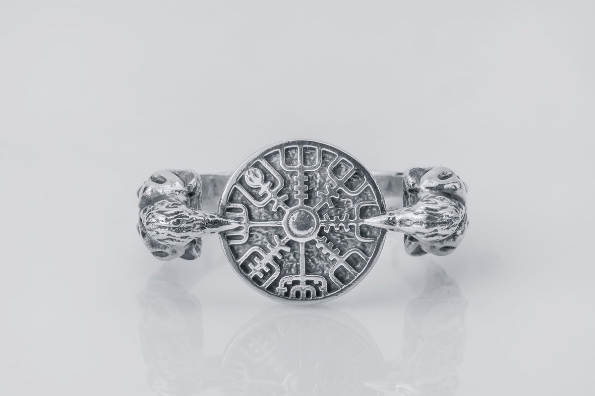Bague Vegvisir et Hugin — Argent 925