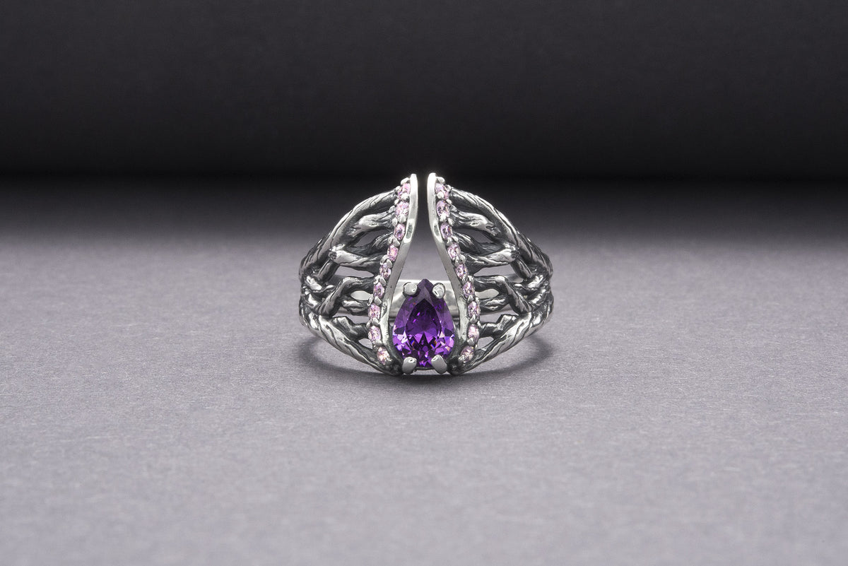 Bague Feuillage Bergthor — Argent 925