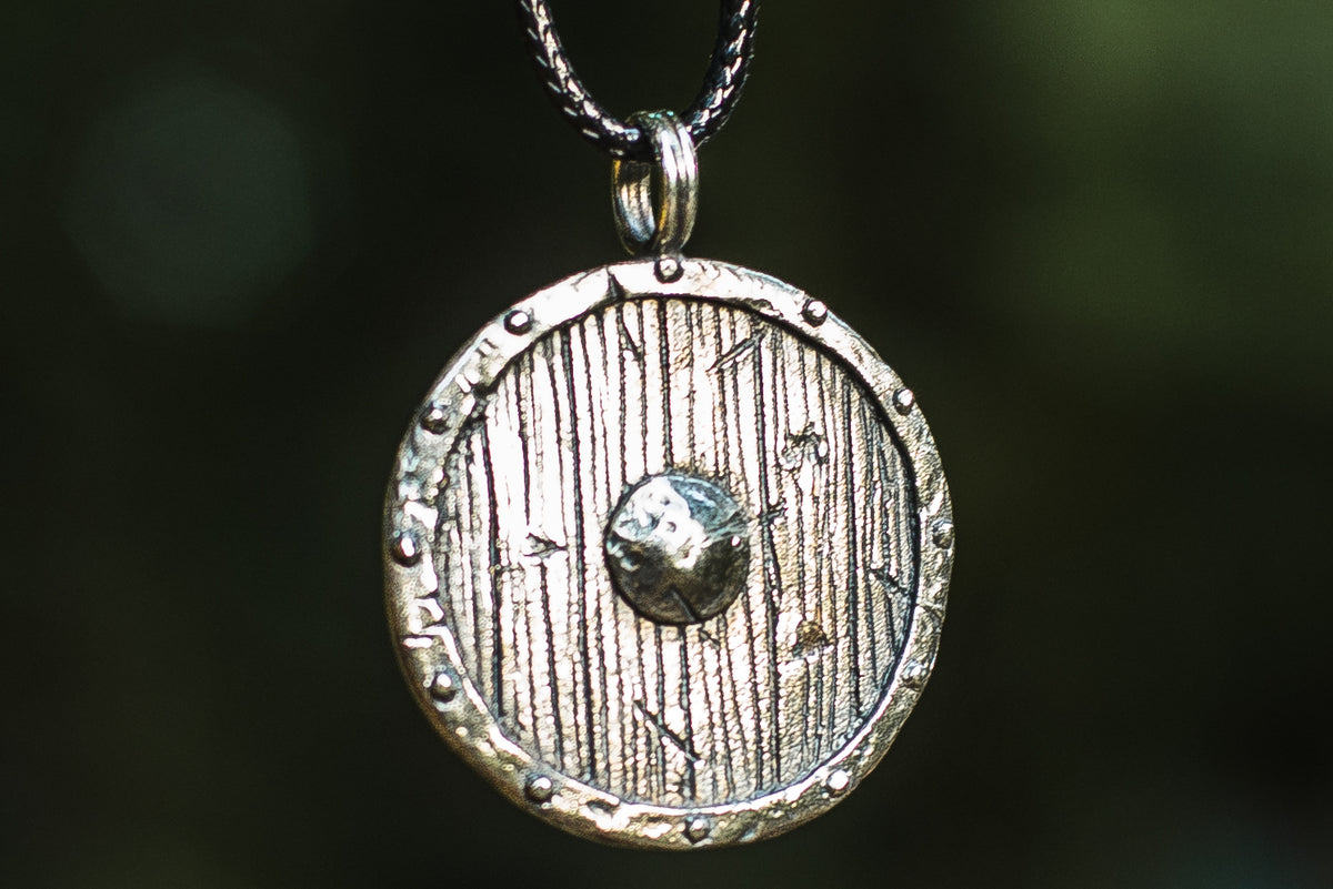 Pendentif Bouclier Arme — Argent 925