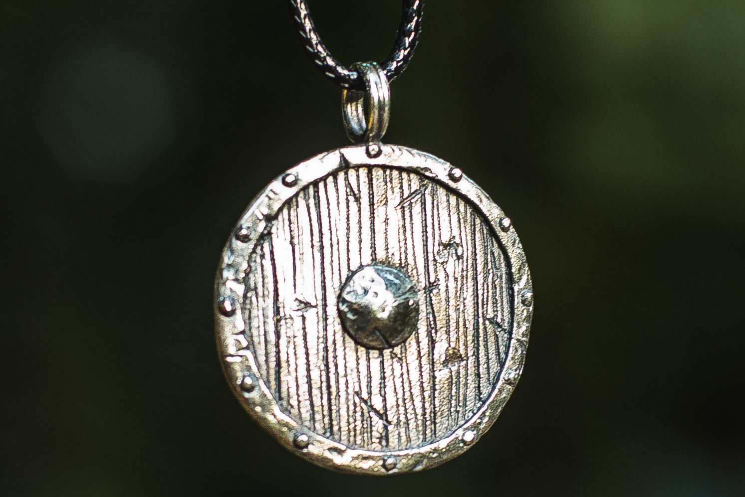 Pendentif Bouclier Arme — Argent 925