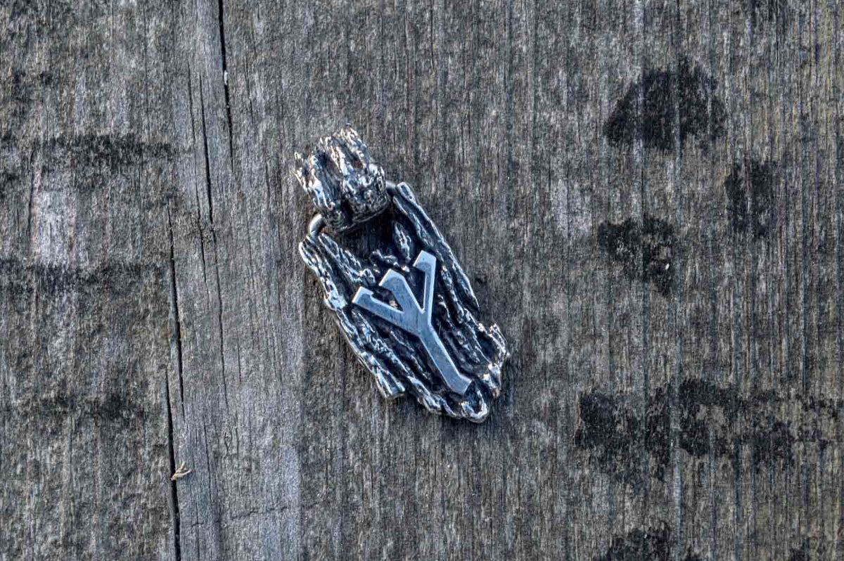 Pendentif Rune Runique — Argent 925
