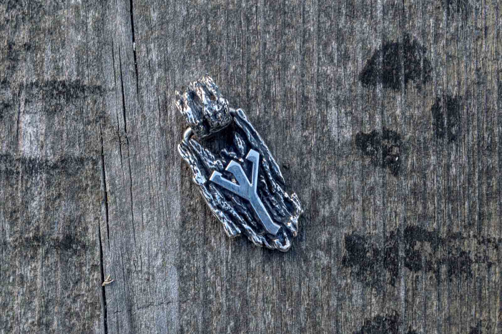 Pendentif Rune Runique — Argent 925