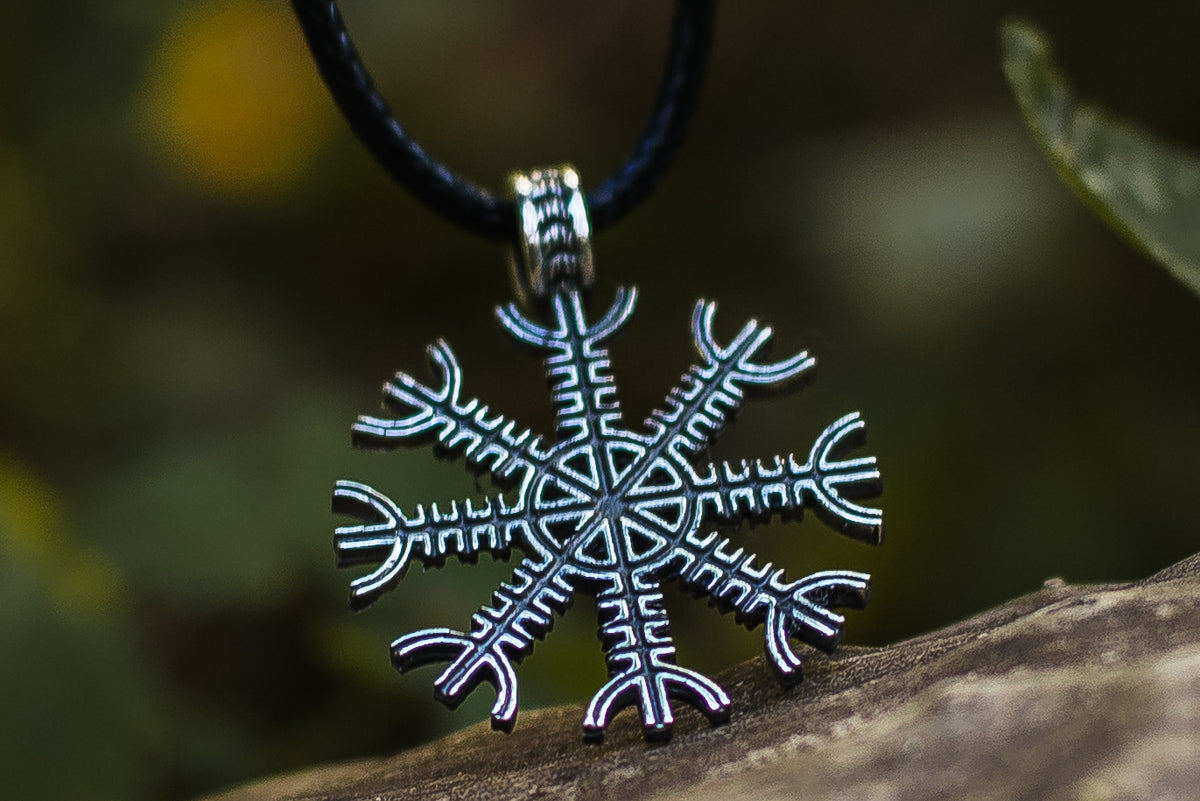 Pendentif Aegishjalmur Viking — Argent 925