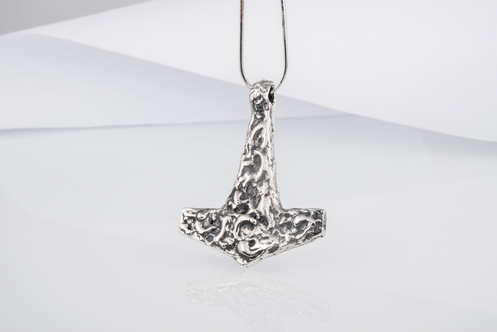 Pendentif Mjölnir Floki — Argent 925