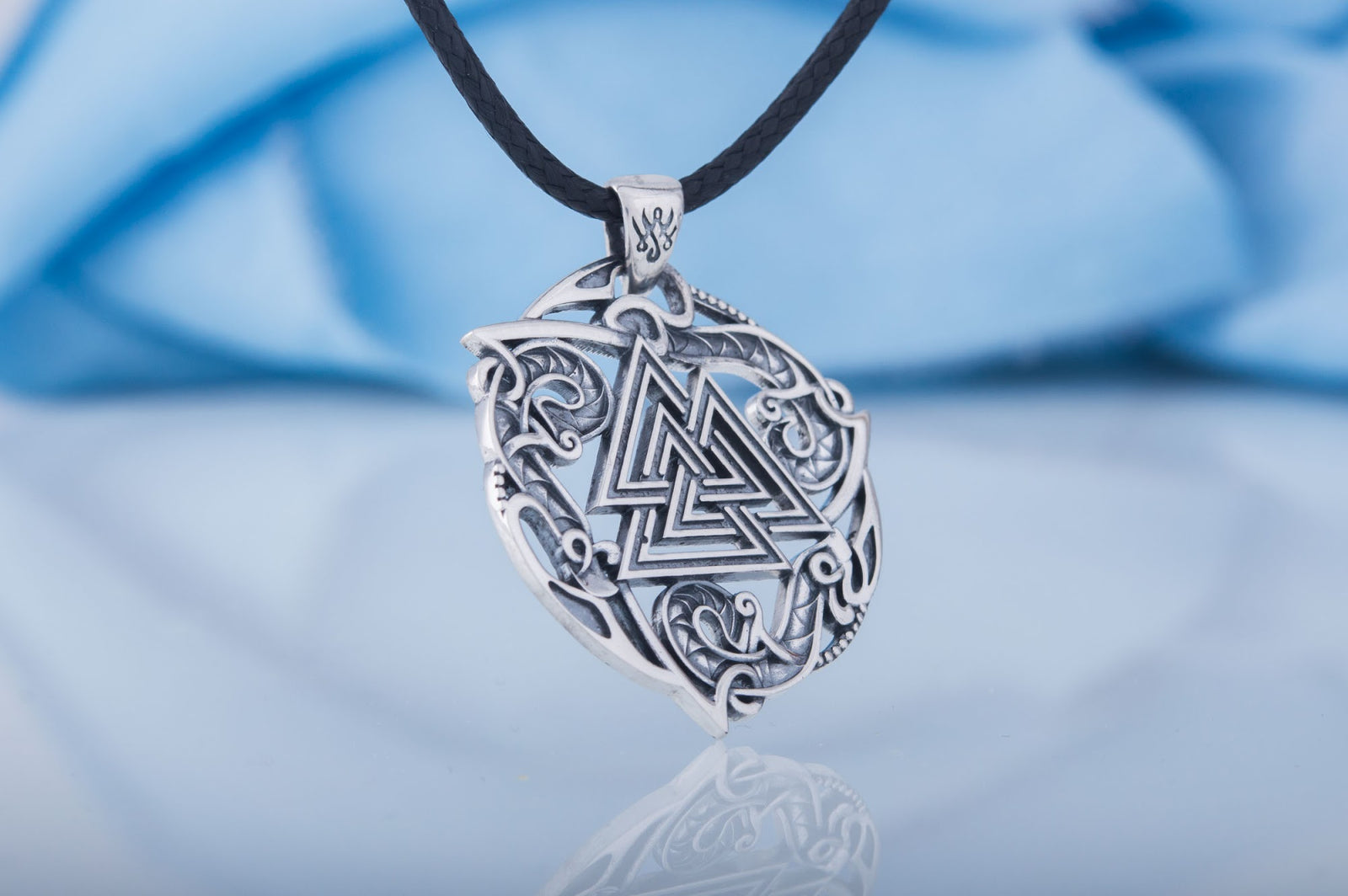 Pendentif Valknut et Ornement Bjorn — Argent 925
