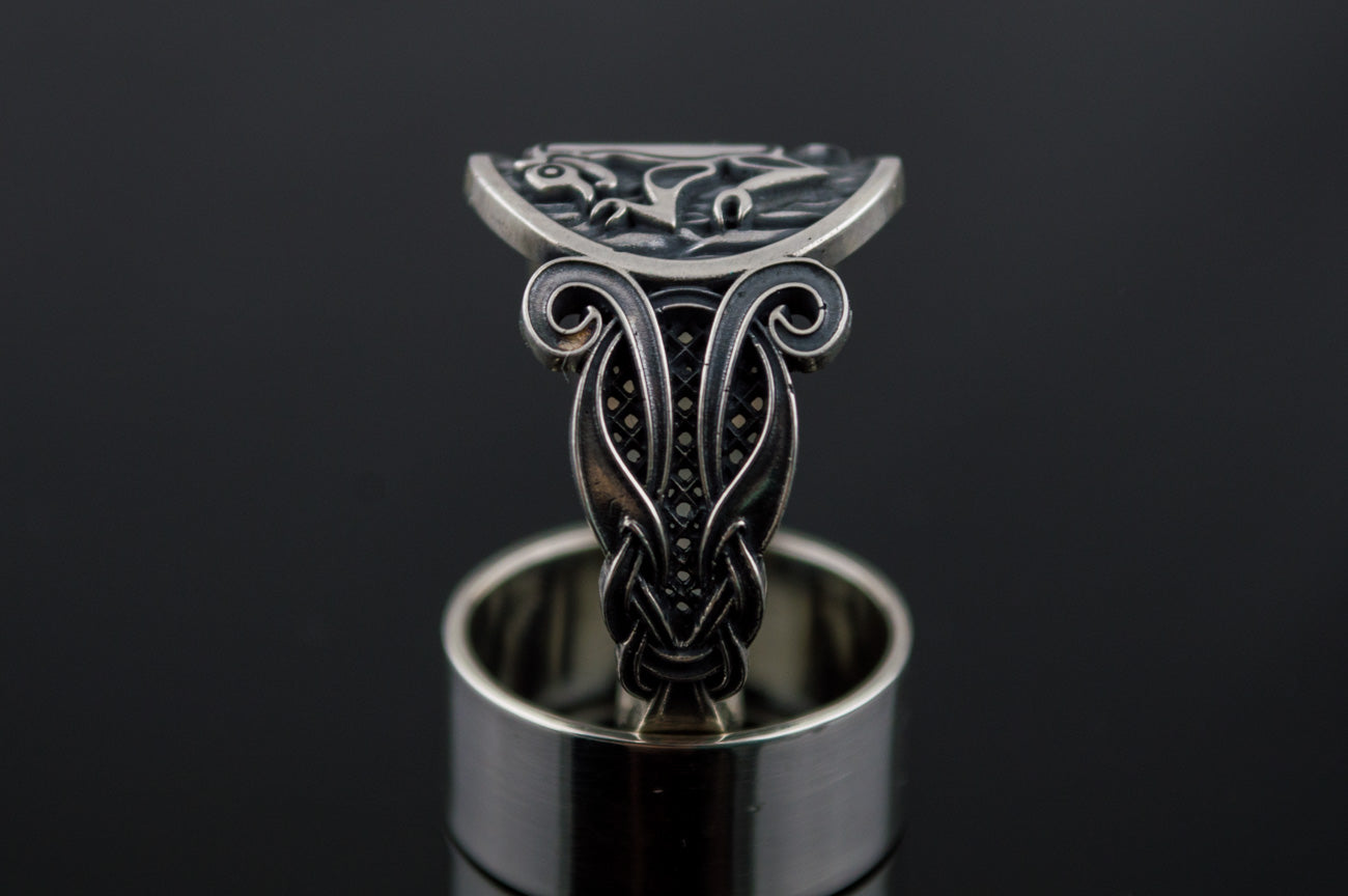 Bague Chevalière Viking Einar — Argent 925