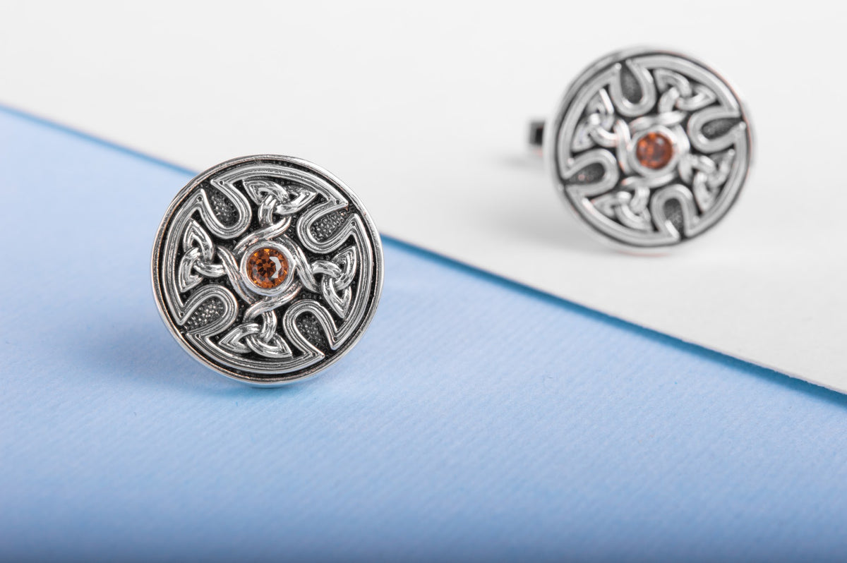 Boutons de manchette Viking Hravn — Argent 925
