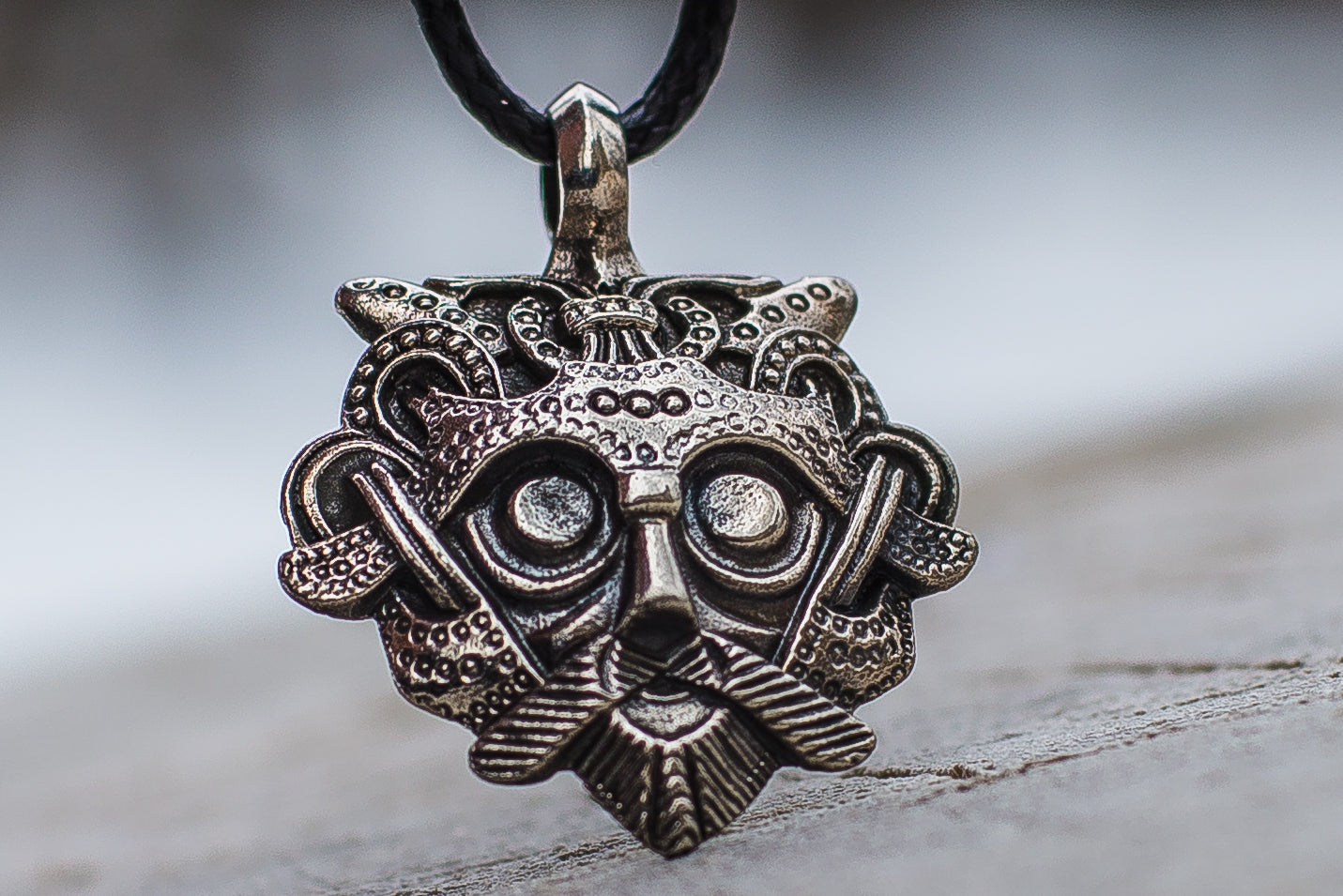 Pendentif Masque et Amulette — Argent 925