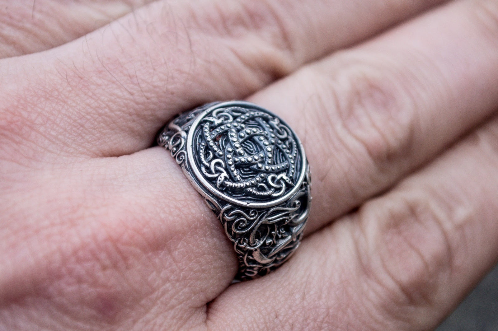Bague Jörmungand et Style Urnes — Argent 925