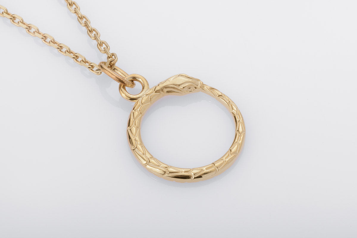 Pendentif Ouroboros Miniature — Argent 925