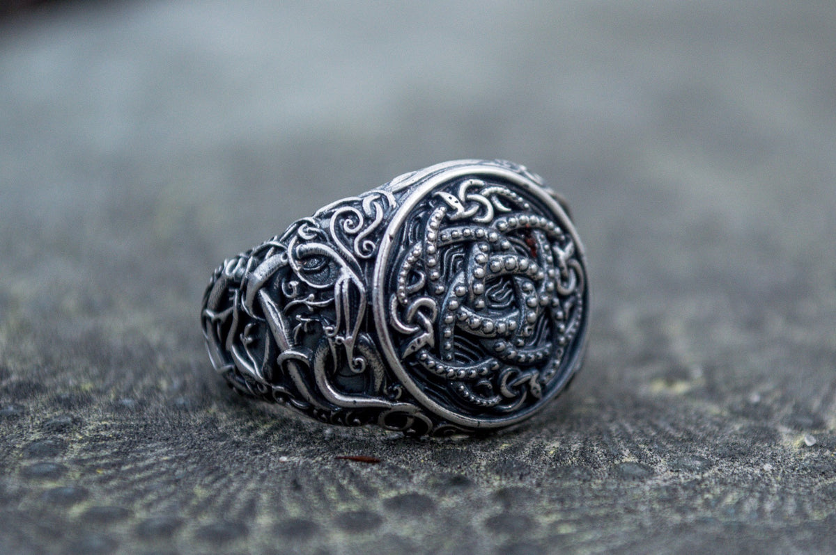 Bague Jörmungand et Style Urnes — Argent 925