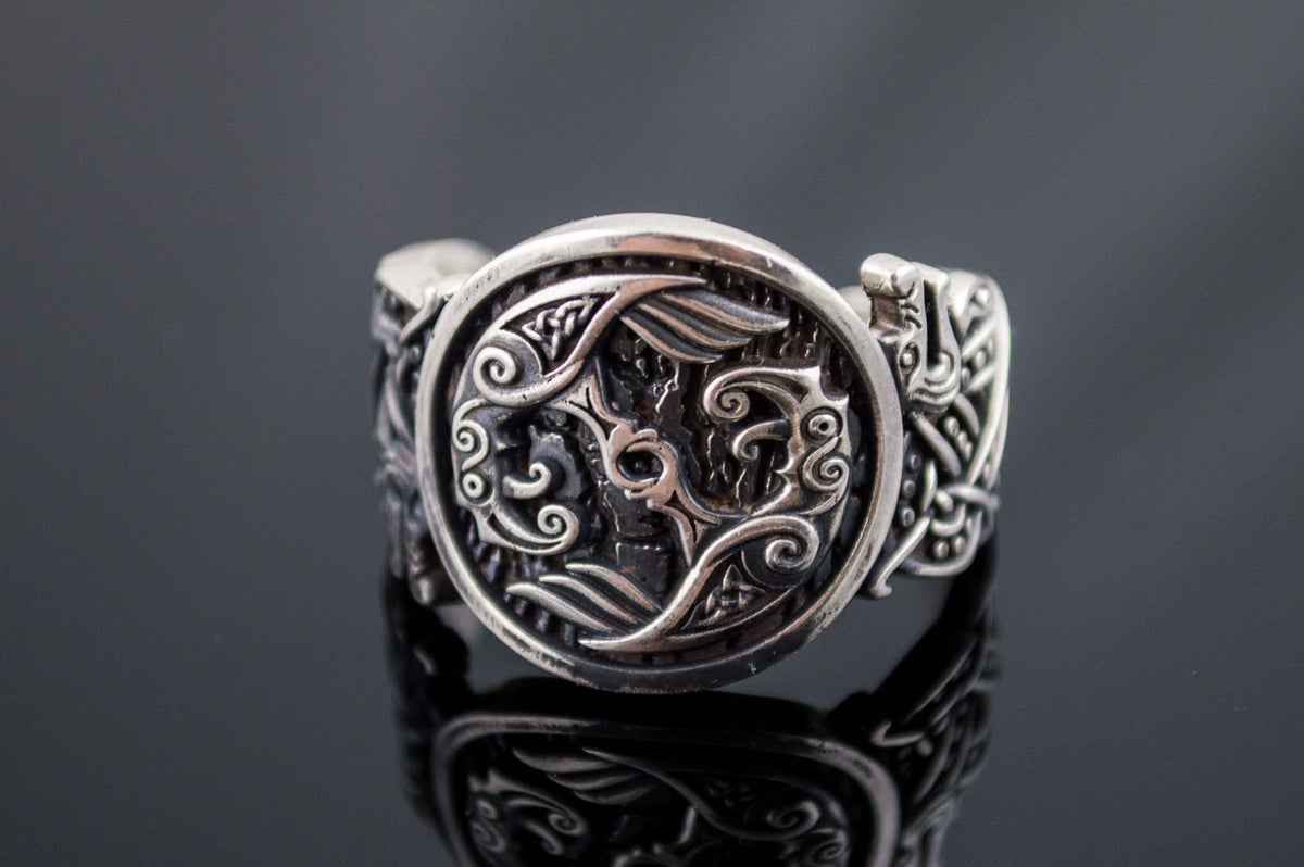 Bague Chevalière Viking Gunnar — Argent 925