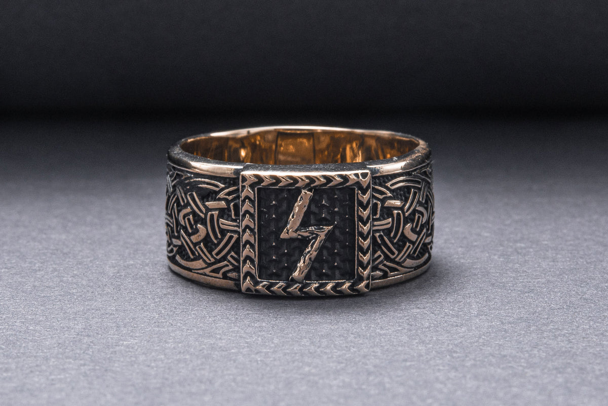 Bague Runique Eirik — Bronze