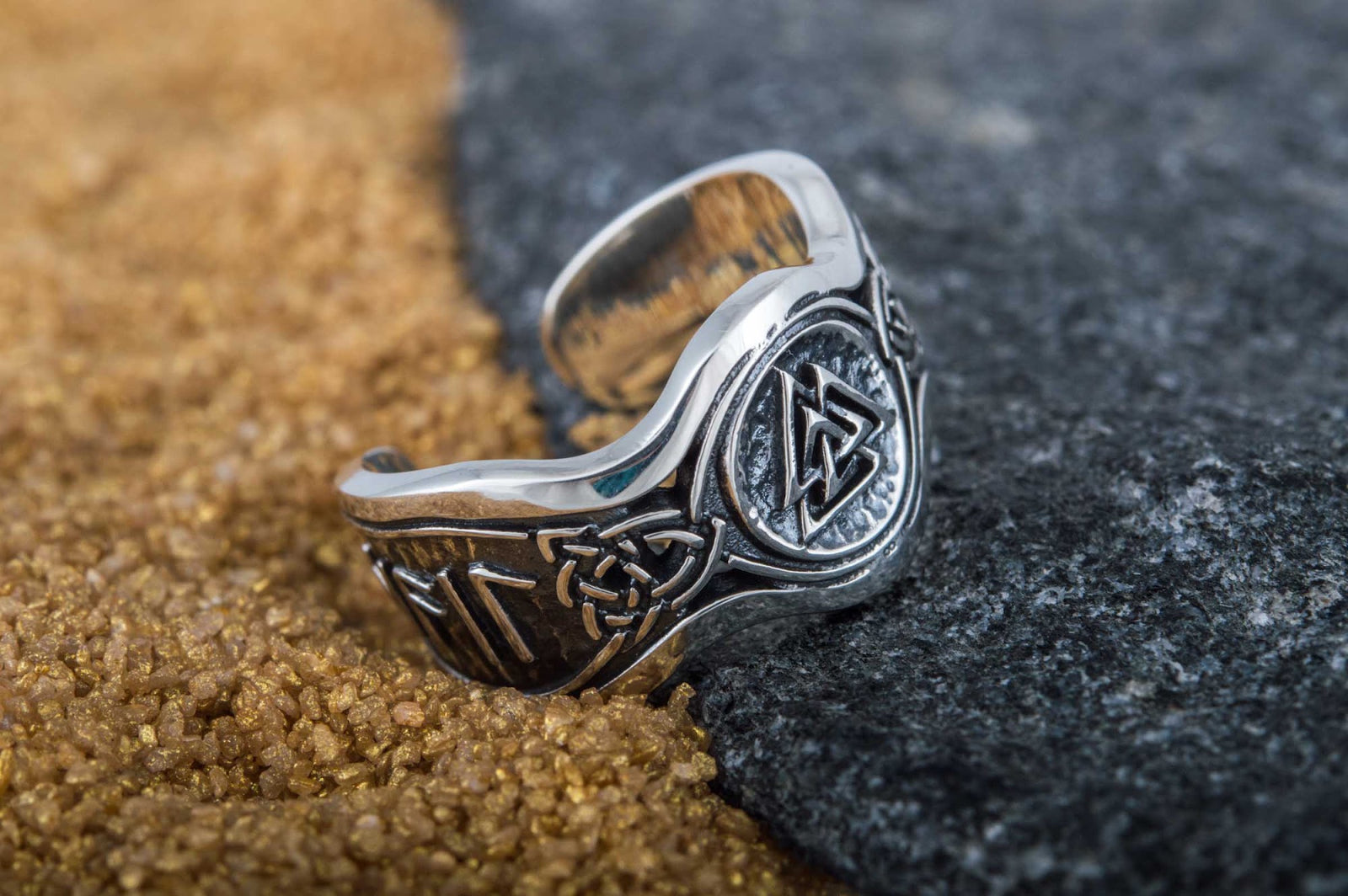Bague Viking Salut à Odin — Argent 925