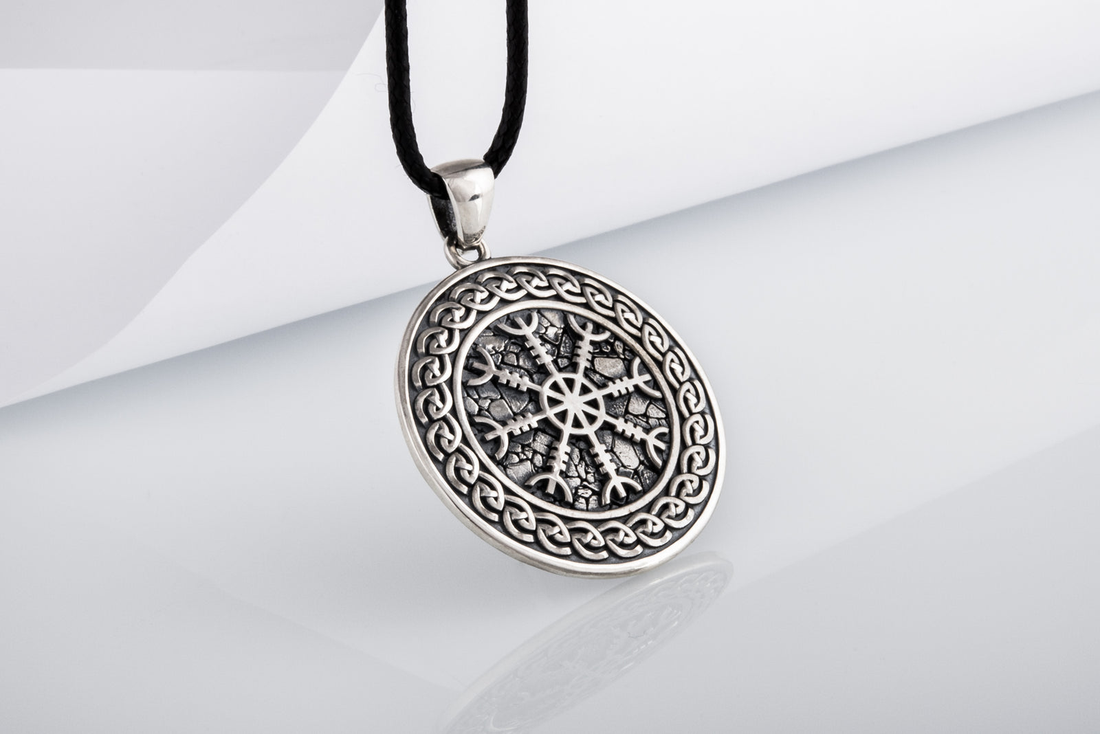 Pendentif Aegishjalmur et Ornement — Argent 925