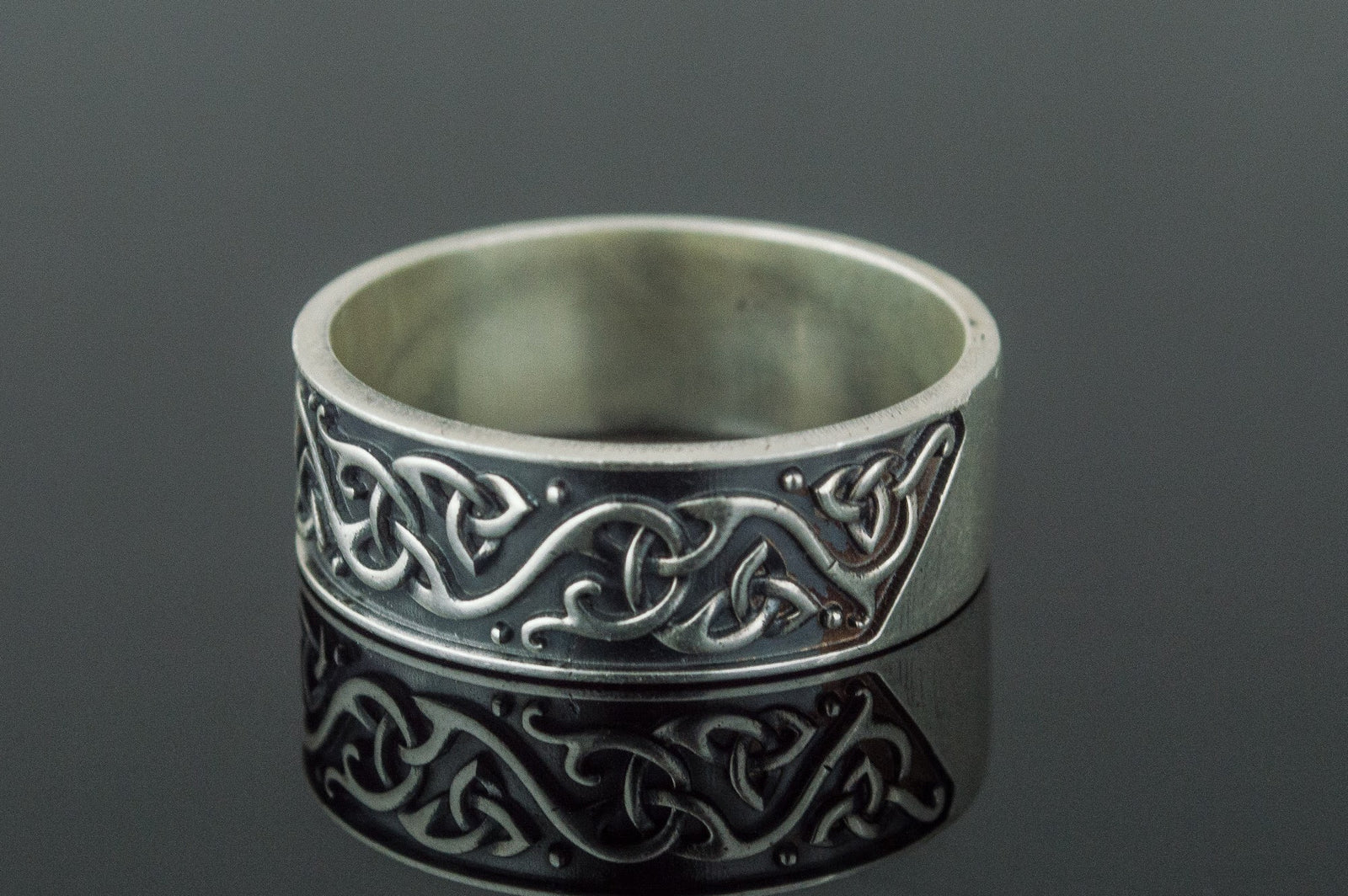 Bague Anneau Viking Halvar — Argent 925