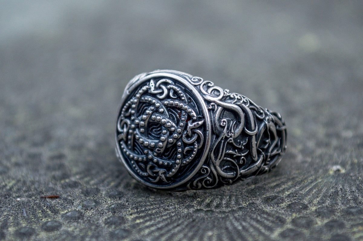 Bague Jörmungand et Style Urnes — Argent 925