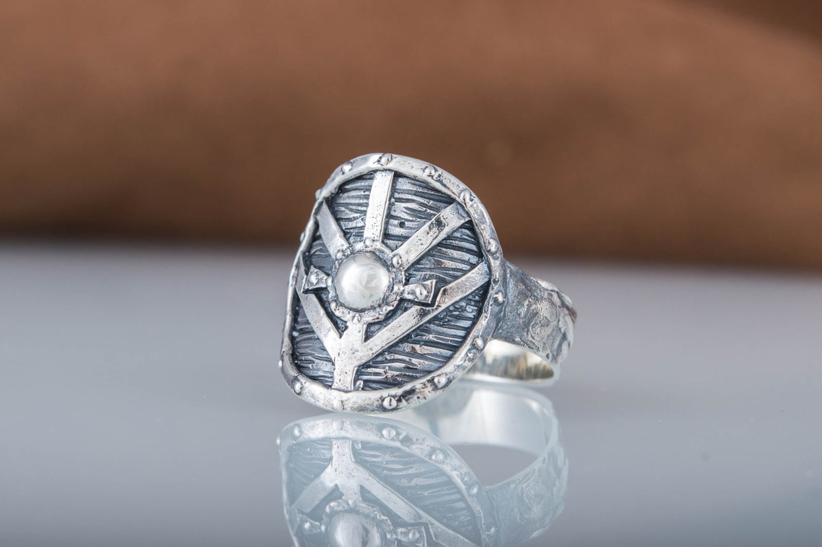Bague Bouclier — Argent 925