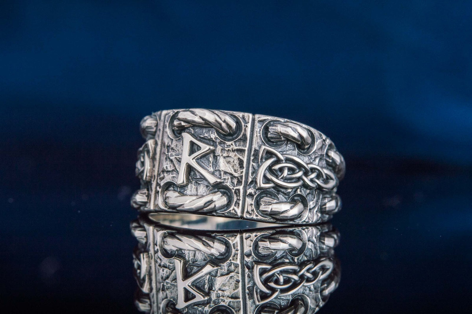 Bague Runique Ulf — Argent 925