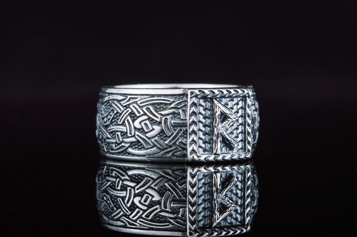 Bague Runique Ragnar — Argent 925