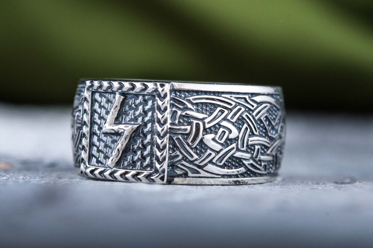 Bague Runique Ivar — Argent 925