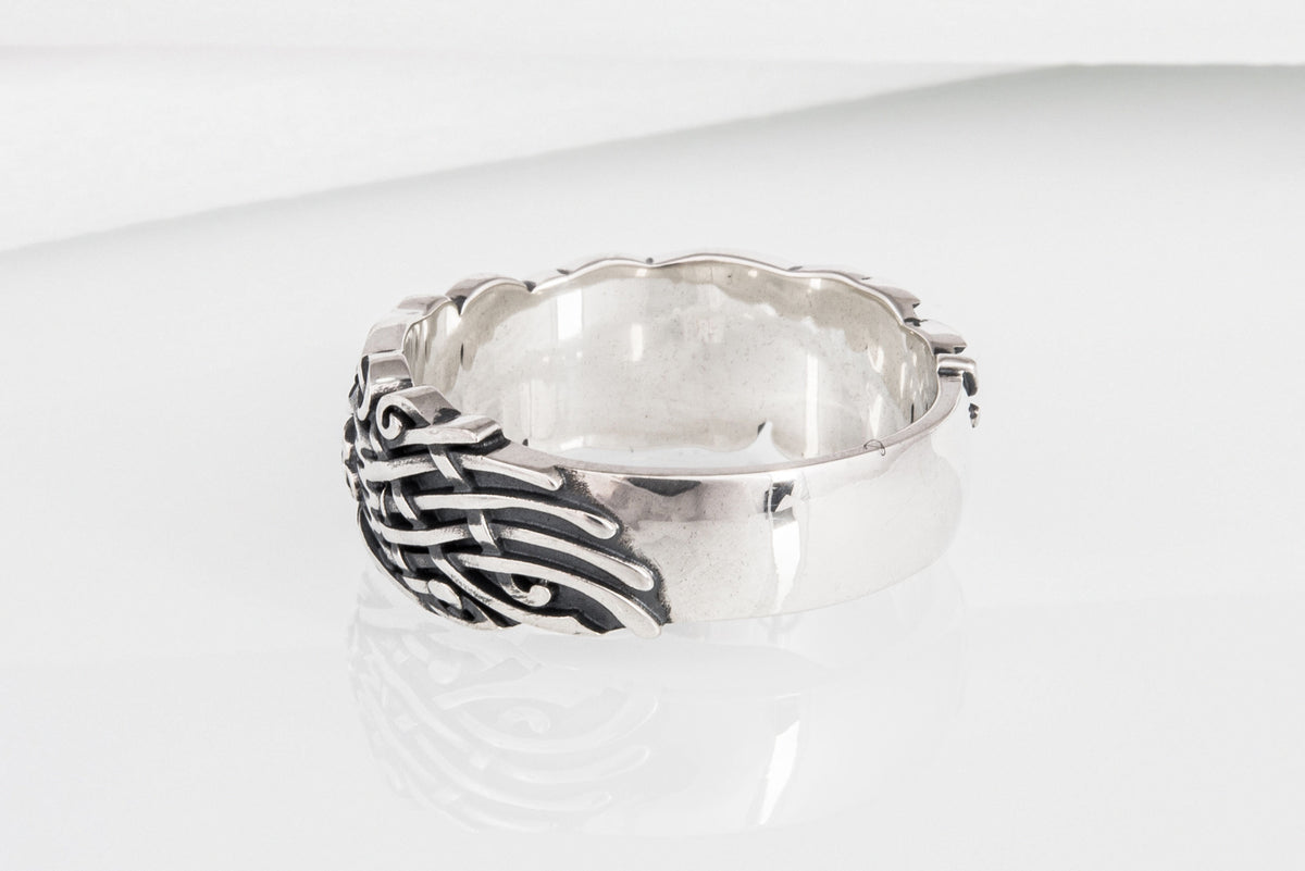 Bague Corbeaux et Ornement — Argent 925