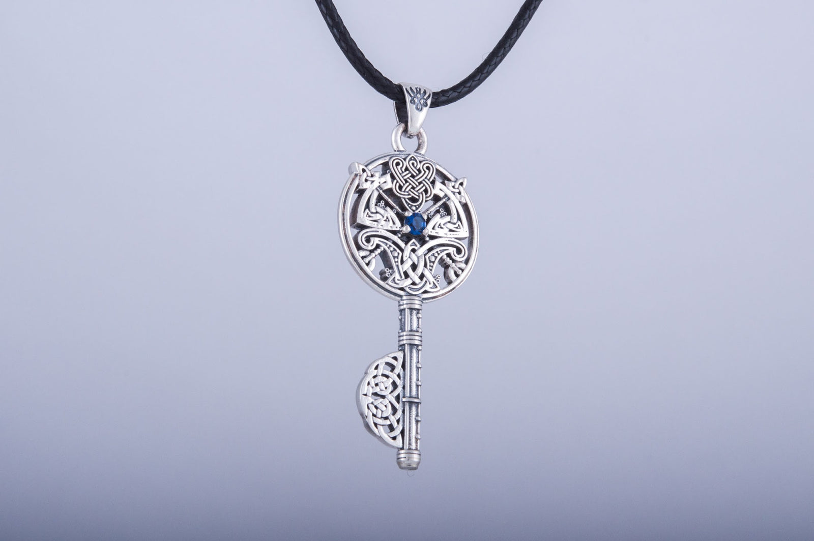 Pendentif Clé et Haches — Argent 925