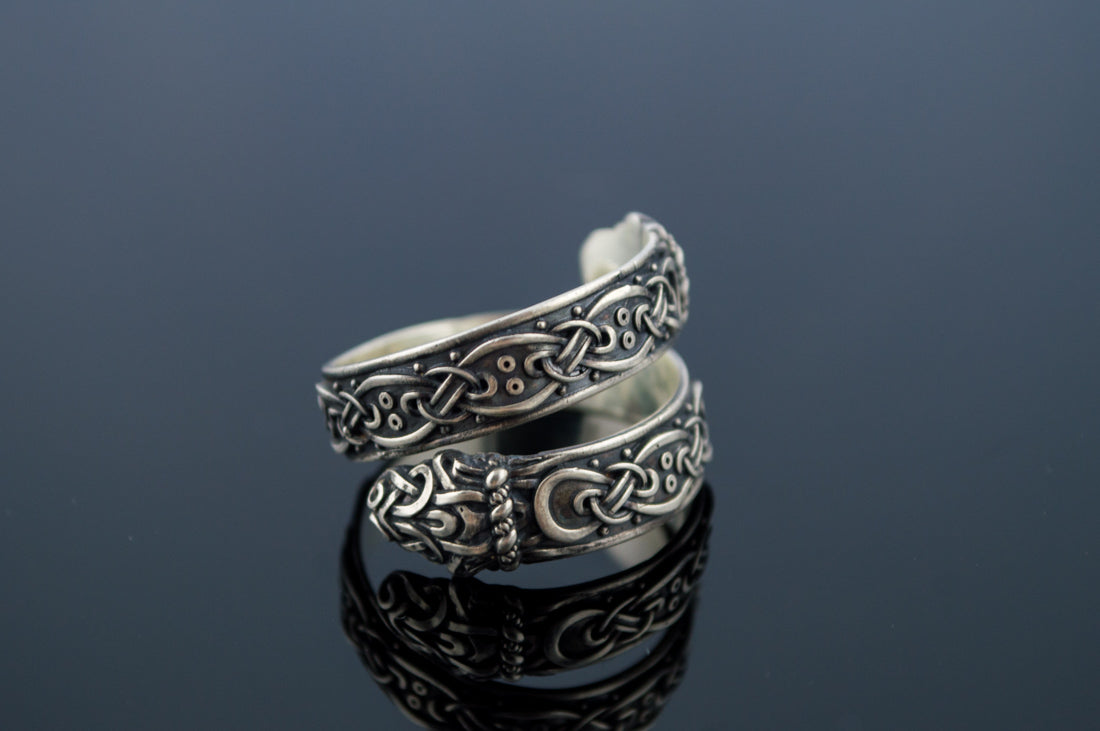 Bague Ouroboros et Ornement — Argent 925