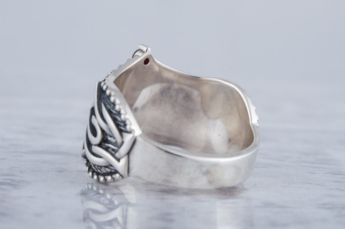 Bague Valknut et Ornement Bjorn — Argent 925
