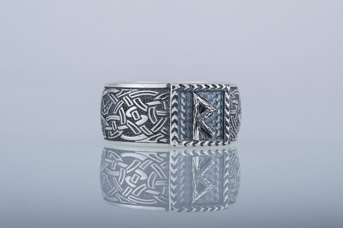 Bague Runique Ragnar — Argent 925